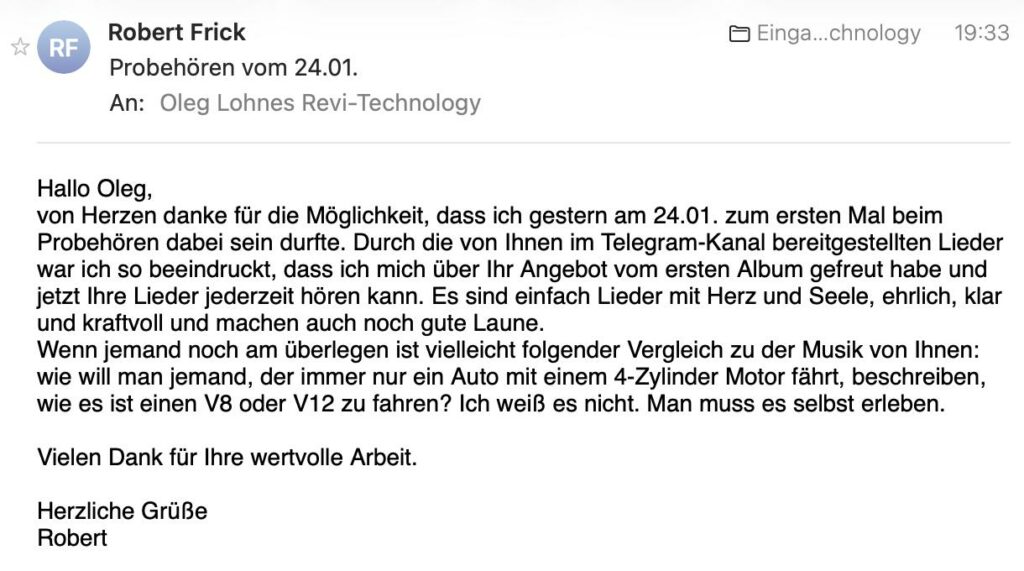 Bericht 2 Revi-Musik